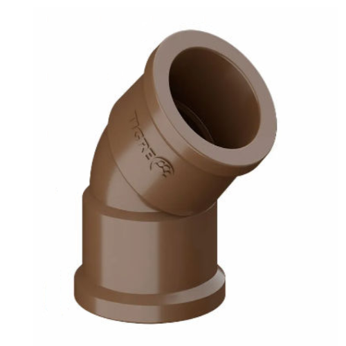Joelho Marrom Soldável de 45° com 40mm Tigre
